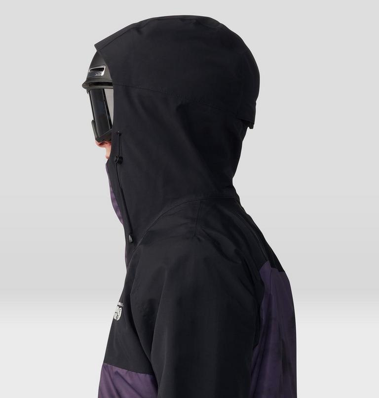 Men's First Tracks Jacket, Color: Blurple Ice Dye Print, image 5