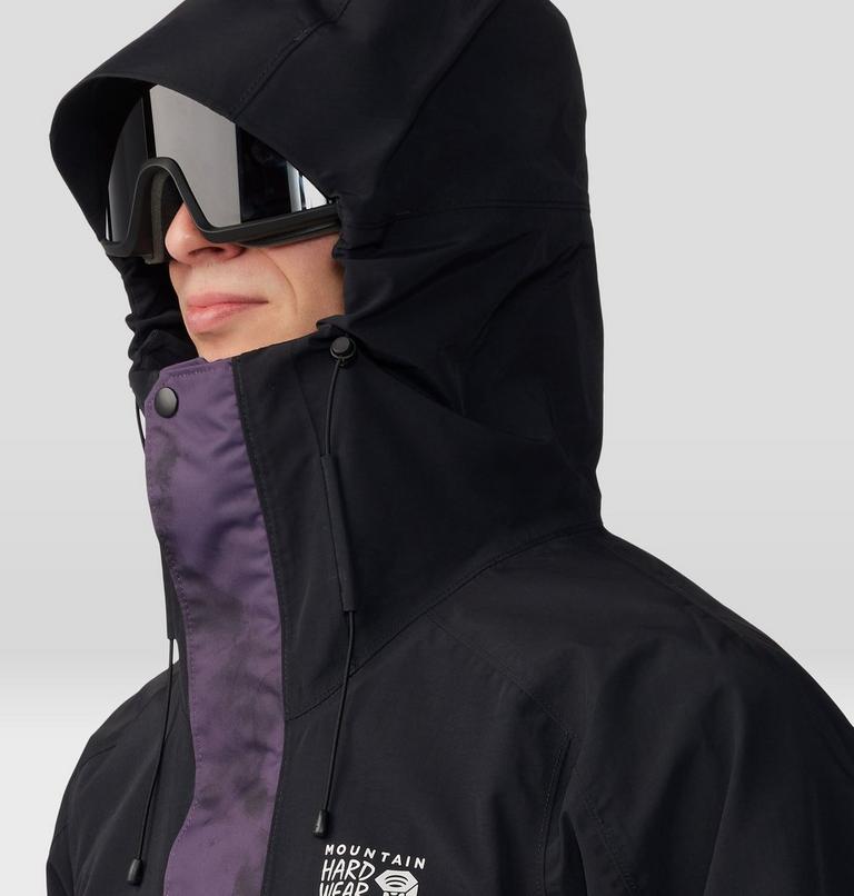 Men's First Tracks Jacket, Color: Blurple Ice Dye Print, image 6