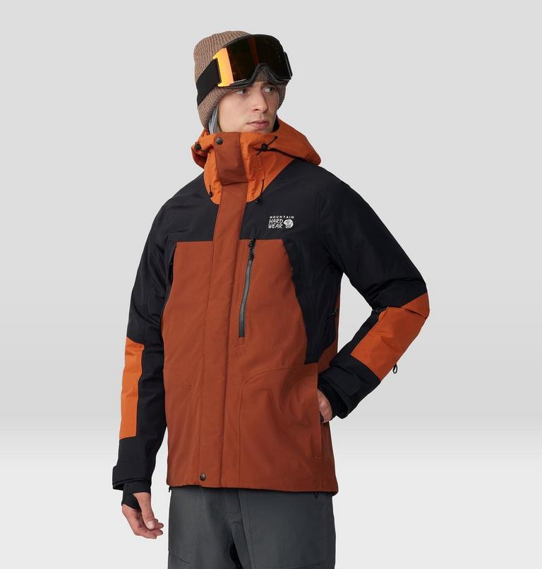 Men's First Tracks Insulated Jacket, Color: Iron Oxide, Raw Carnilian, image 12