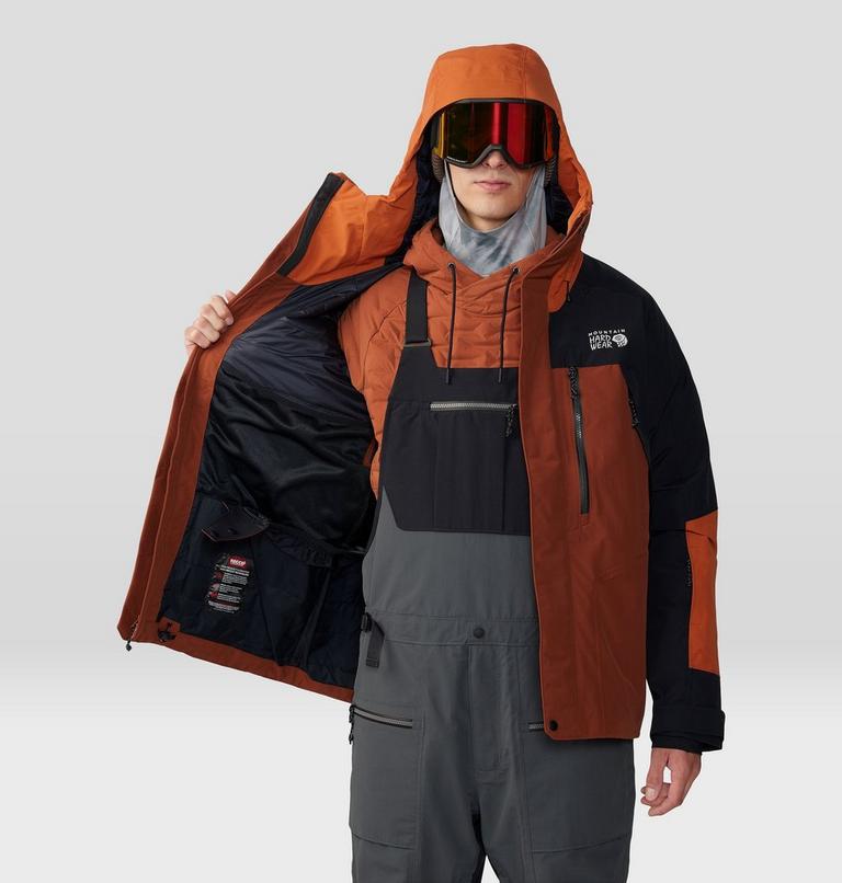 Men's First Tracks Insulated Jacket, Color: Iron Oxide, Raw Carnilian, image 10