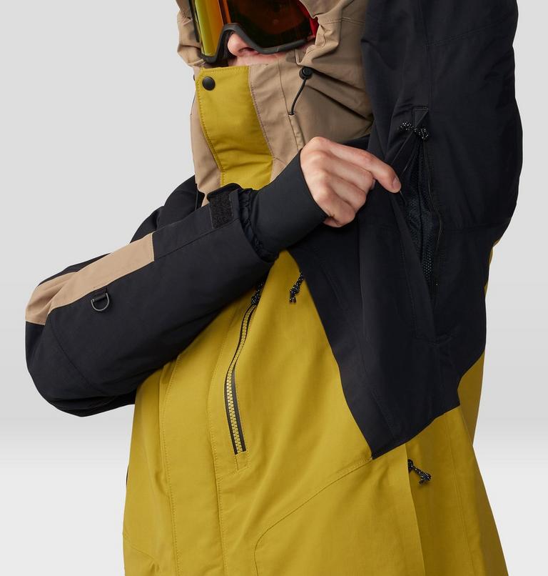 Men's First Tracks Insulated Jacket, Color: Dark Bolt, Trail Dust, image 7