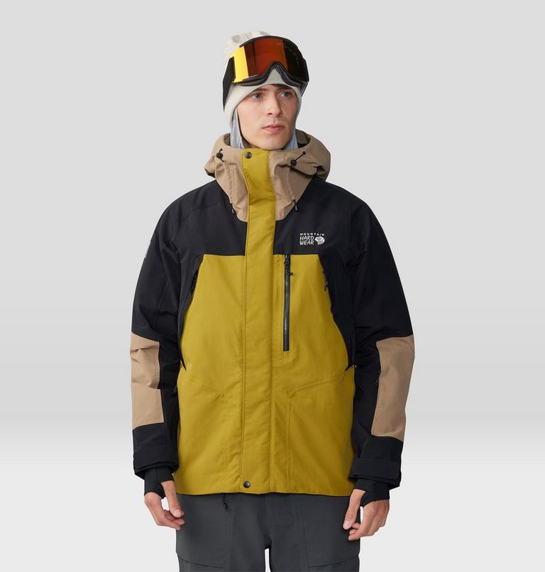 Men's First Tracks Insulated Jacket, Color: Dark Bolt, Trail Dust, image 1