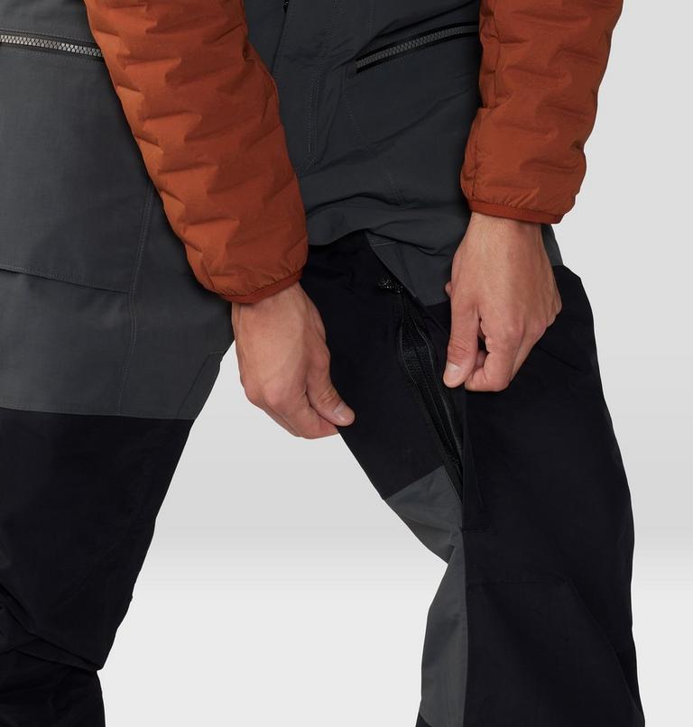 Men's First Tracks Bib, Color: Volcanic, Black, image 8