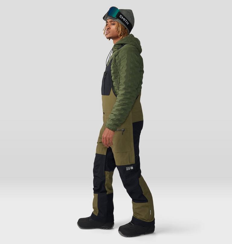 Salopette First Tracks Homme, Color: Combat Green, Black, image 3