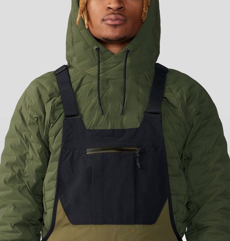 Salopette First Tracks Homme, Color: Combat Green, Black, image 4