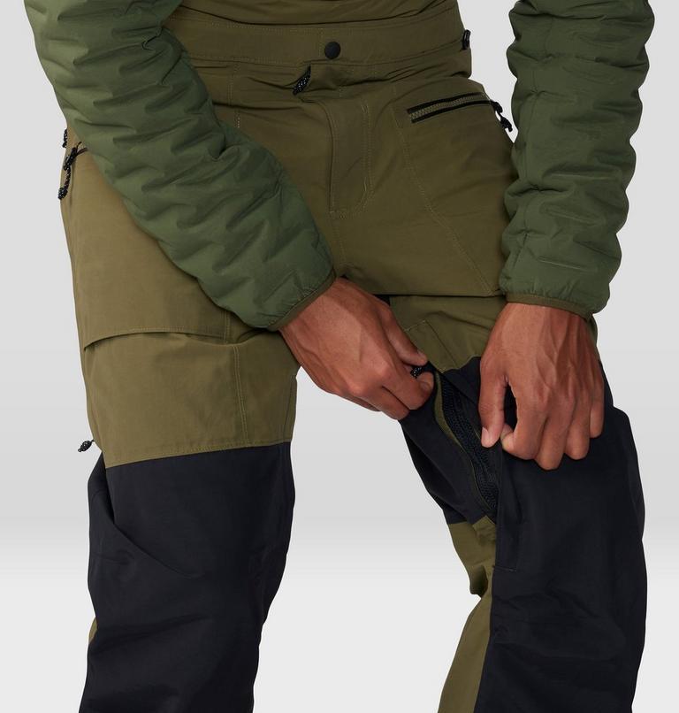 Salopette First Tracks Homme, Color: Combat Green, Black, image 8