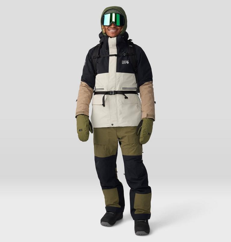 Salopette First Tracks Homme, Color: Combat Green, Black, image 11