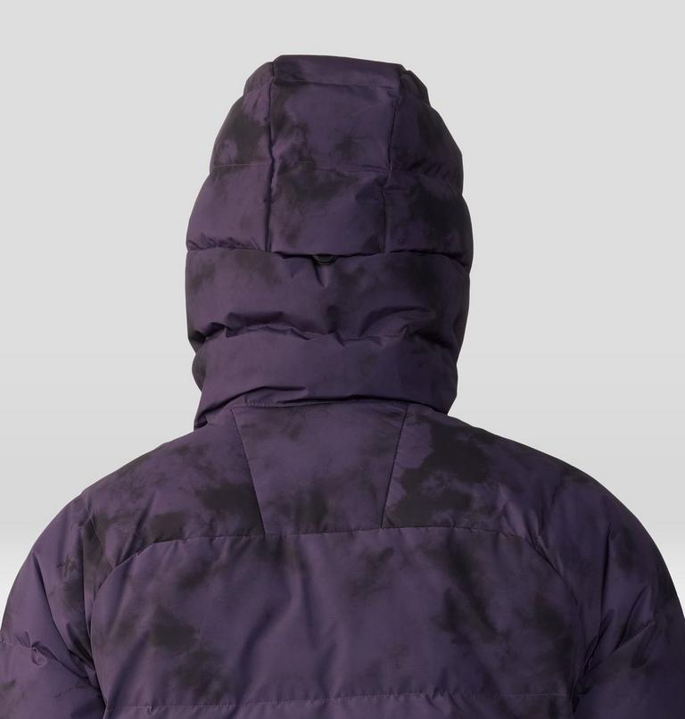 Men's First Tracks Down Jacket, Color: Blurple Ice Dye Print, image 6