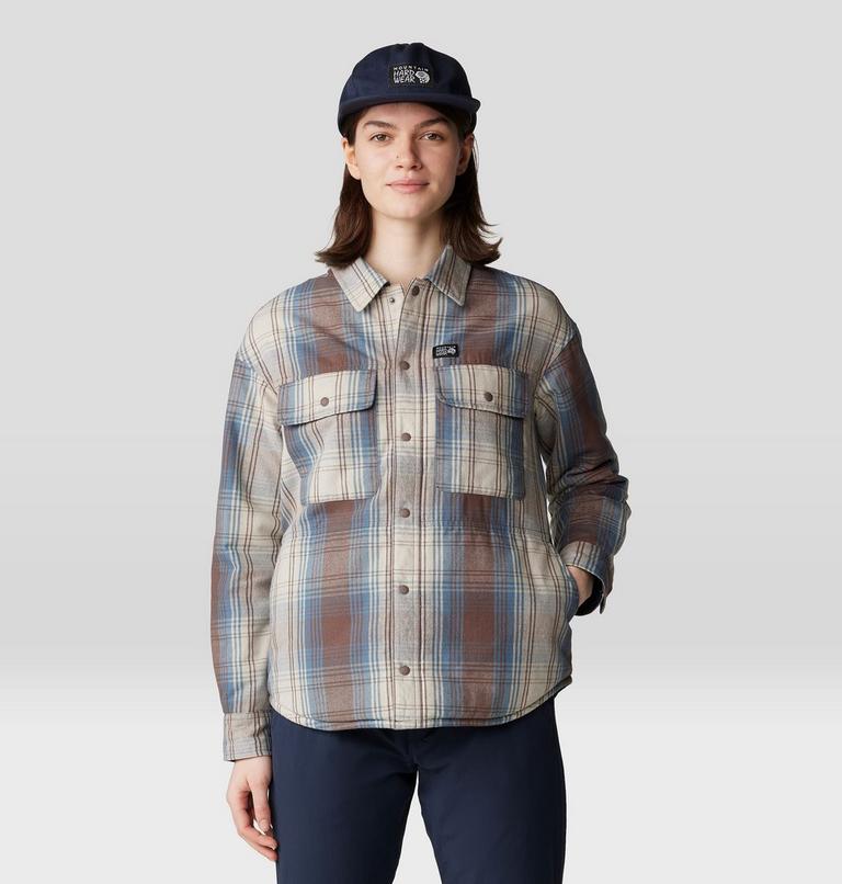 Women's Dolores Insulated Flannel Shacket, Color: Choss Starlights Plaid, image 5
