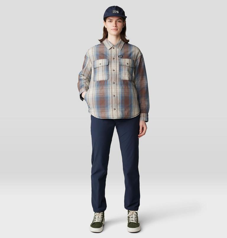 Women's Dolores Insulated Flannel Shacket, Color: Choss Starlights Plaid, image 6