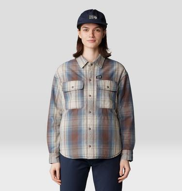 Women's Dolores Insulated Flannel Shacket, Color: Choss Starlights Plaid, image 5