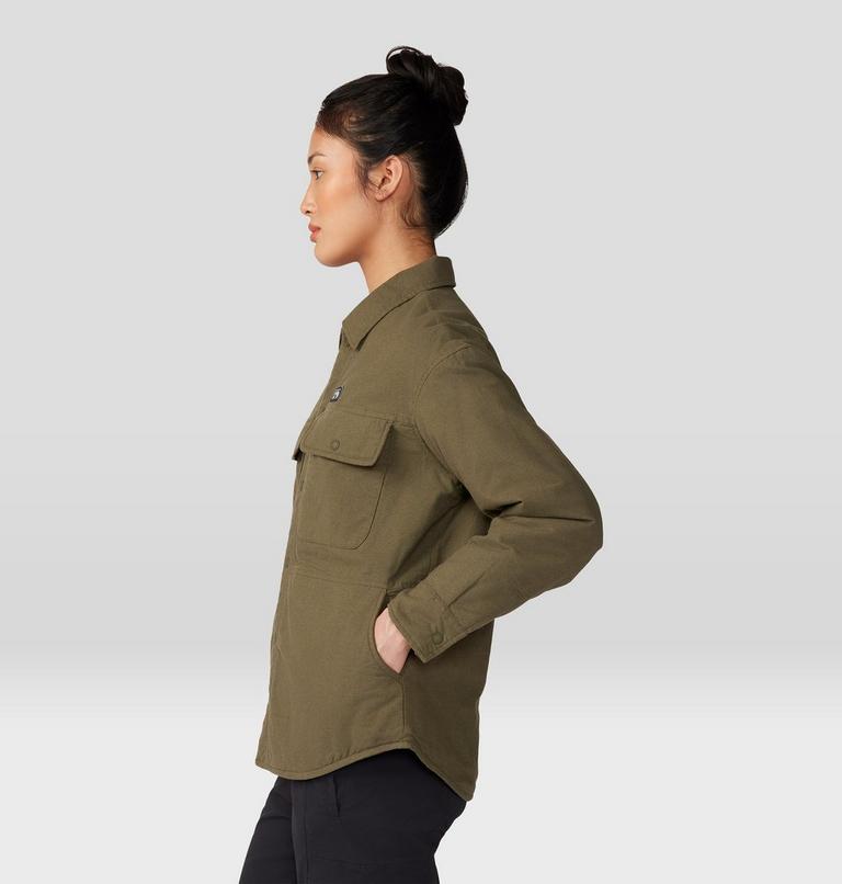 Manteau-chemise isolé Dolores Femme, Color: Dark Pine, image 3