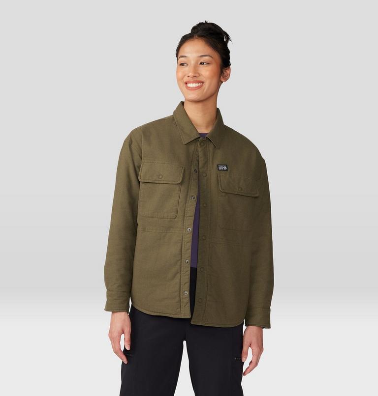 Manteau-chemise isolé Dolores Femme, Color: Dark Pine, image 7