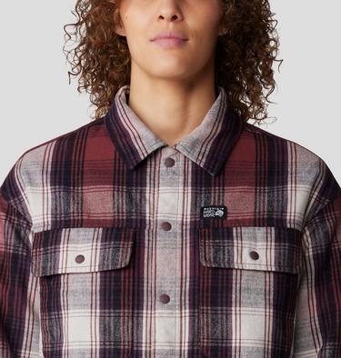 Women's Dolores Insulated Flannel Shacket, Color: Pluot Starlights Plaid, image 12