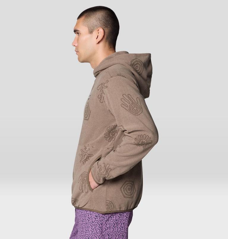 Men's Microchill Hoody, Color: Tierra Screens Print, image 3