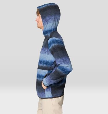 Men's Microchill Hoody, Color: Lapis Dusk Gradient Stripe, image 7