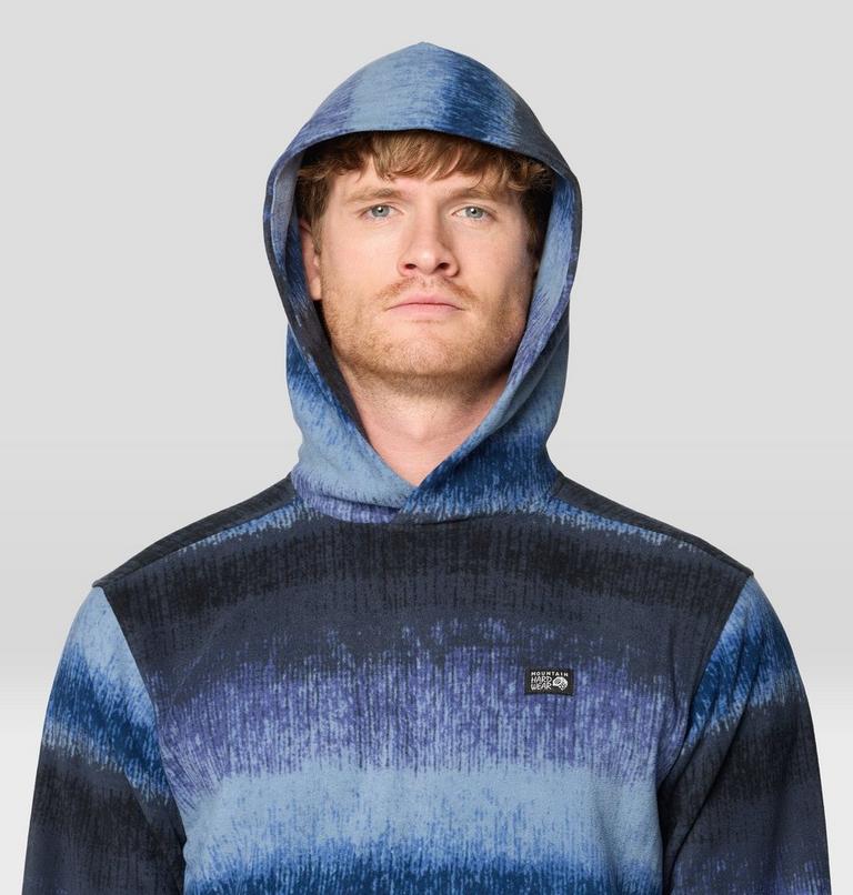 Men's Microchill Hoody, Color: Lapis Dusk Gradient Stripe, image 4