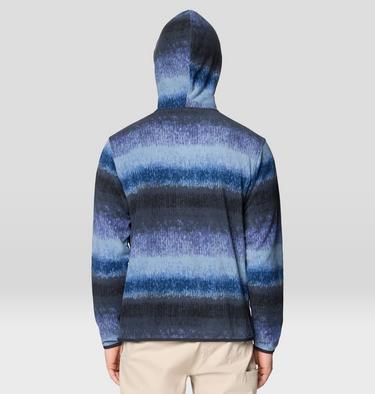 Men's Microchill Hoody, Color: Lapis Dusk Gradient Stripe, image 6
