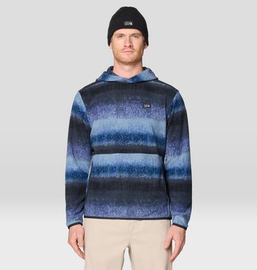 Men's Microchill Hoody, Color: Lapis Dusk Gradient Stripe, image 5
