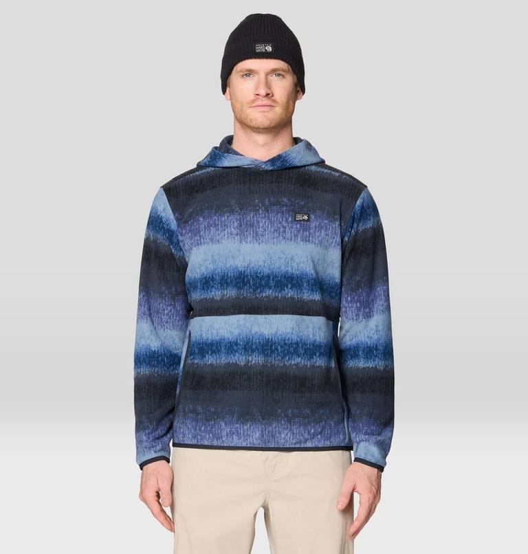 Men's Microchill Hoody, Color: Lapis Dusk Gradient Stripe, image 1