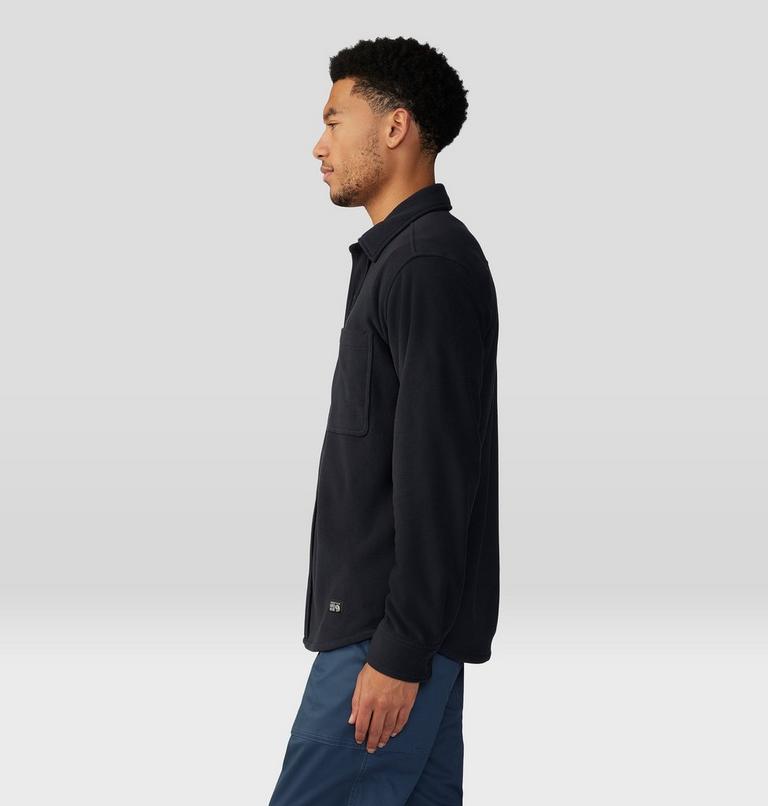 Men's Microchill Long Sleeve Shirt, Color: Black, image 3