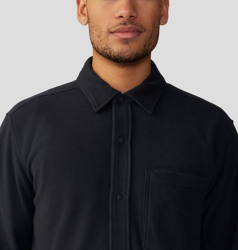 Men's Microchill Long Sleeve Shirt, Color: Black, image 4