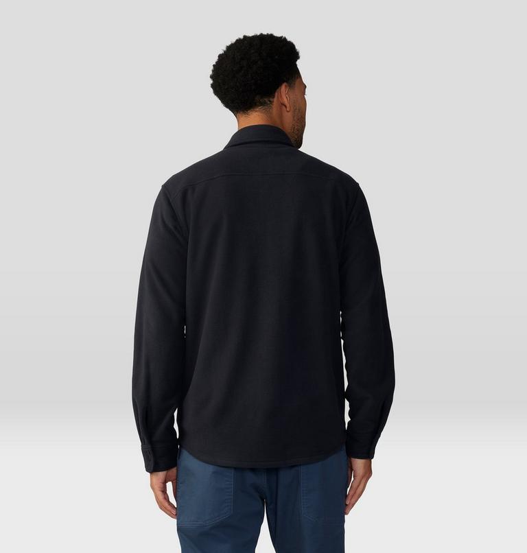 Men's Microchill Long Sleeve Shirt, Color: Black, image 2