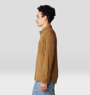 Men's Microchill Long Sleeve Shirt, Color: Golden Brown Heather, image 7