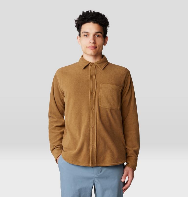 Men's Microchill Long Sleeve Shirt, Color: Golden Brown Heather, image 5