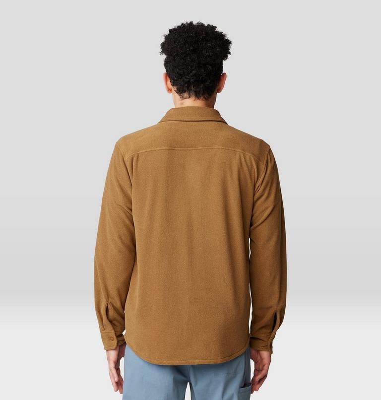 Men's Microchill Long Sleeve Shirt, Color: Golden Brown Heather, image 2