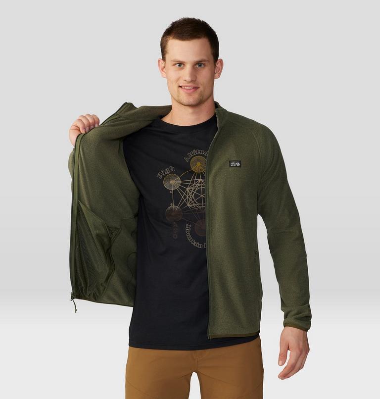 Men's Microchill Full Zip Jacket, Color: Surplus Green Heather, image 5