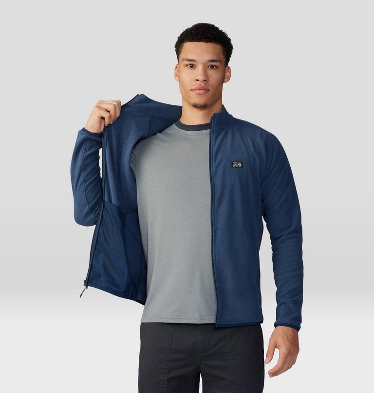 Men's Microchill Full Zip Jacket, Color: Hardwear Navy Heather, image 5