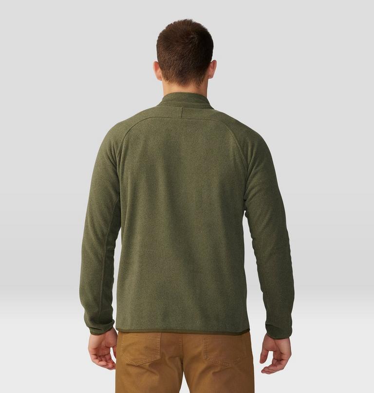 Chandail avec fermeture éclair 1/4 Microchill Homme, Color: Surplus Green Heather, image 2