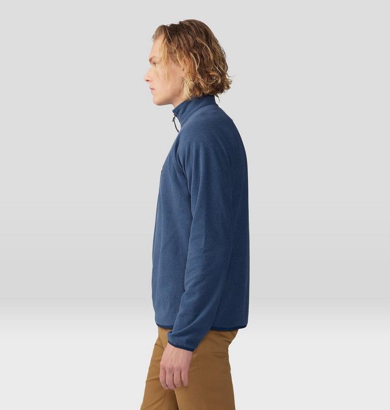Men's Microchill 1/4 Zip Pullover, Color: Hardwear Navy Heather, image 3