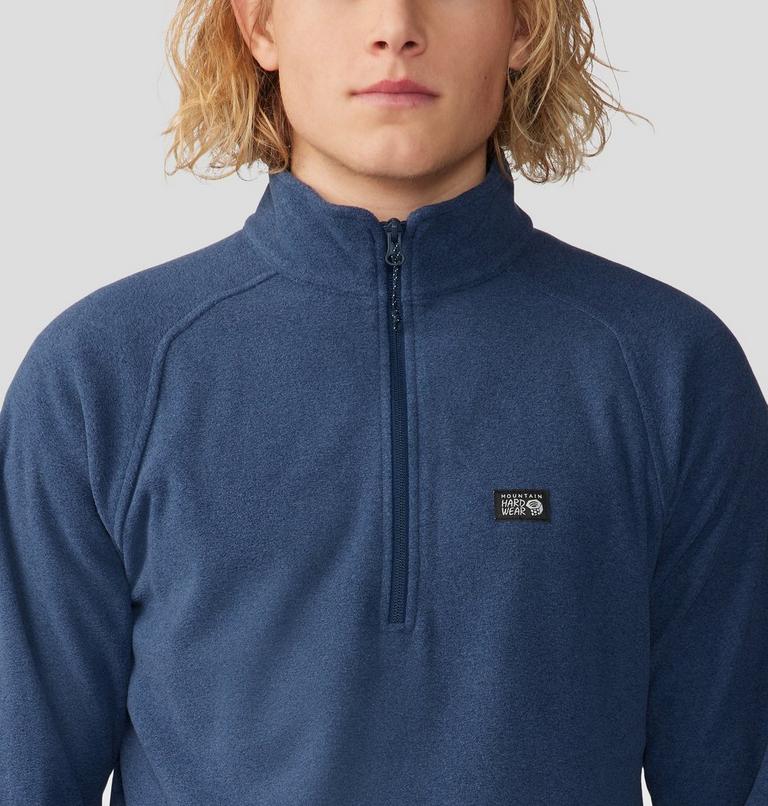 Men's Microchill 1/4 Zip Pullover, Color: Hardwear Navy Heather, image 4