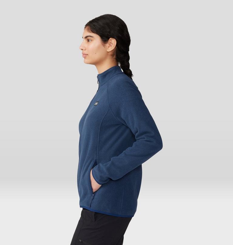 Women's Microchill Full Zip Jacket, Color: Outer Dark Heather, image 3