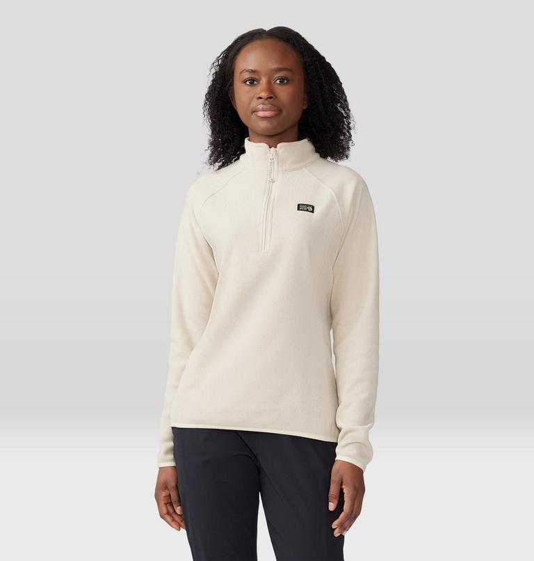 Women's Microchill 1/4 Zip Pullover, Color: Wild Oyster Heather, image 5