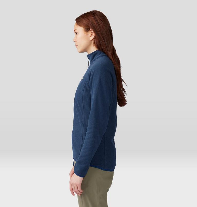 Women's Microchill 1/4 Zip Pullover, Color: Outer Dark Heather, image 3