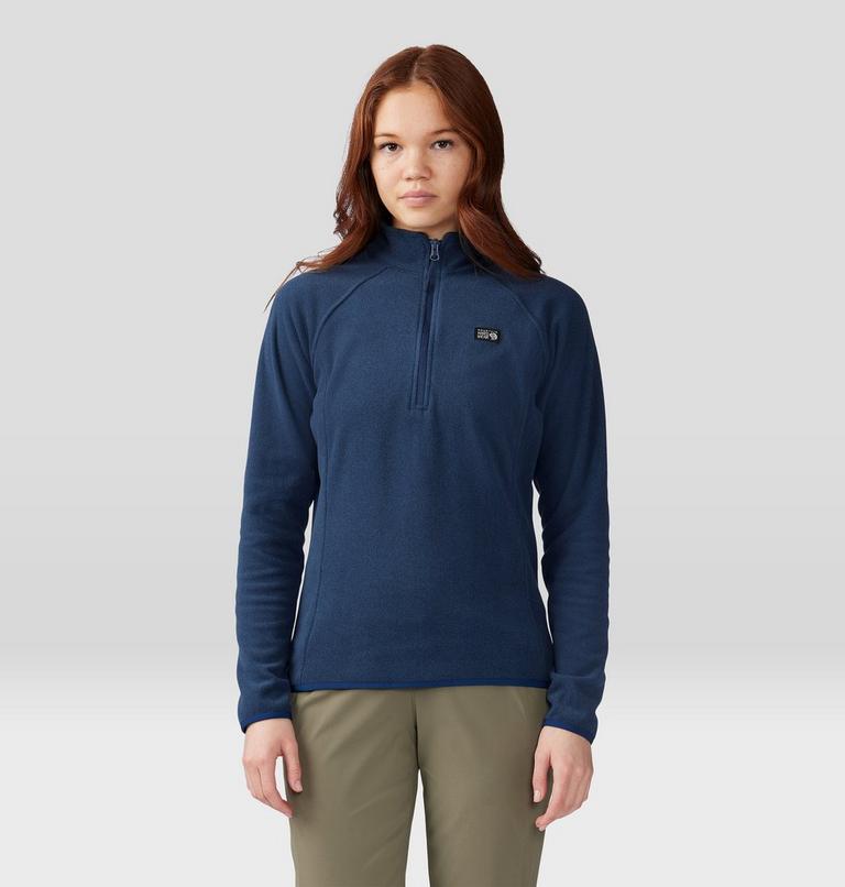 Women's Microchill 1/4 Zip Pullover, Color: Outer Dark Heather, image 1