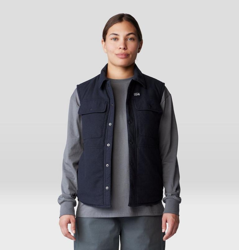 Women's Dolores Insulated Flannel Vest, Color: Black, image 6