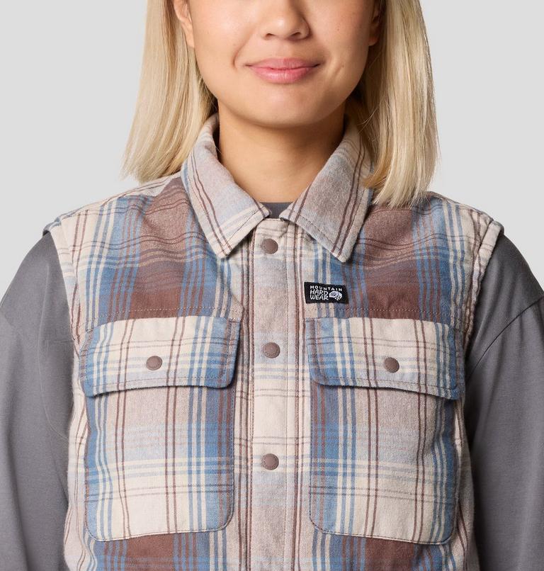 Women's Dolores Insulated Flannel Vest, Color: Choss Starlights Plaid, image 4