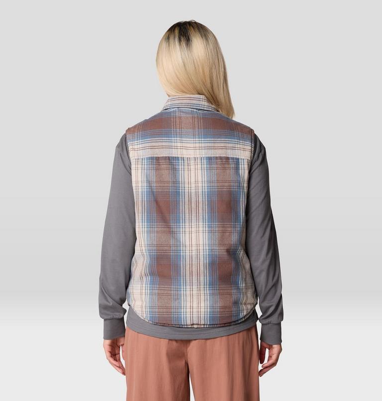 Women's Dolores Insulated Flannel Vest, Color: Choss Starlights Plaid, image 2
