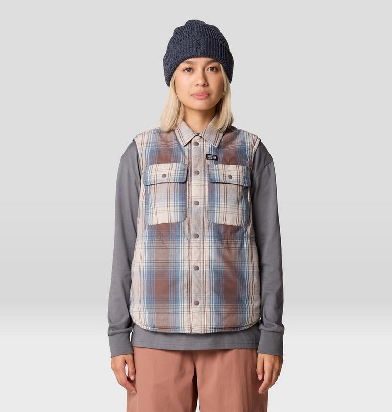 Women's Dolores Insulated Flannel Vest, Color: Choss Starlights Plaid, image 1