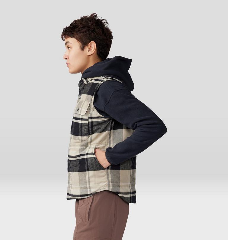 Women's Dolores Insulated Flannel Vest, Color: Oyster Shell, image 3