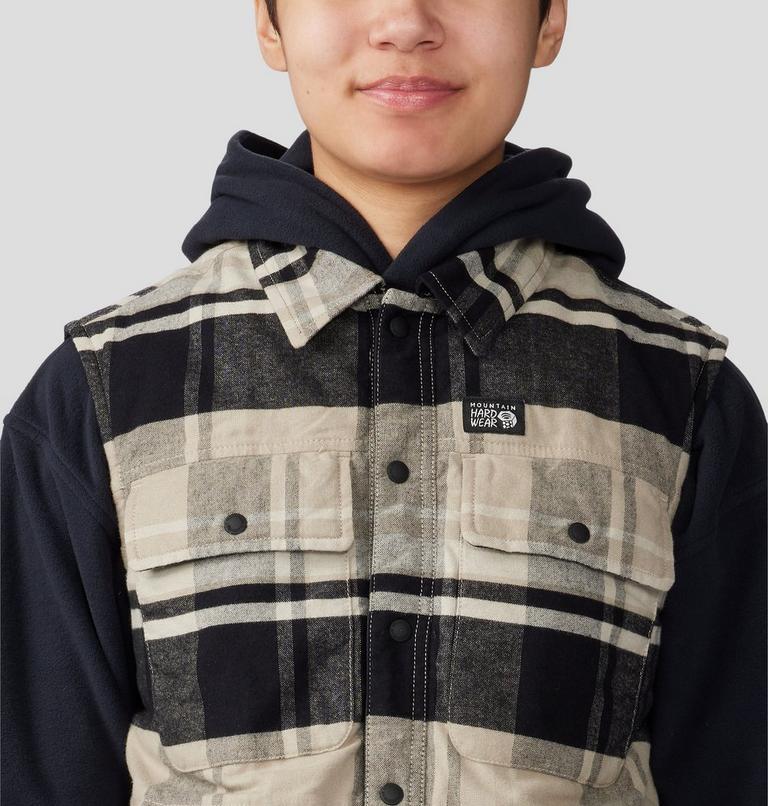 Women's Dolores Insulated Flannel Vest, Color: Oyster Shell, image 4