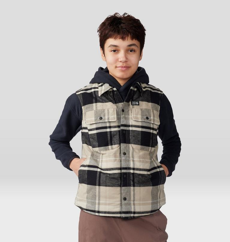 Women's Dolores Insulated Flannel Vest, Color: Oyster Shell, image 5