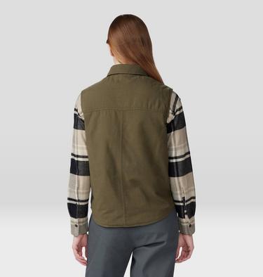 Women's Dolores Insulated Flannel Vest, Color: Dark Pine, image 22