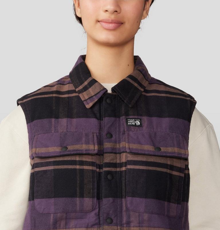 Women's Dolores Insulated Flannel Vest, Color: Blurple, image 4