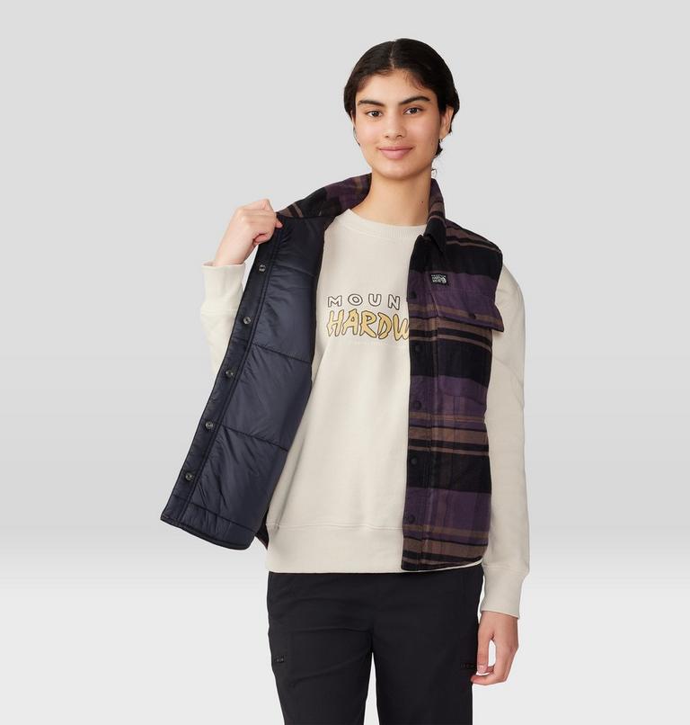 Women's Dolores Insulated Flannel Vest, Color: Blurple, image 5