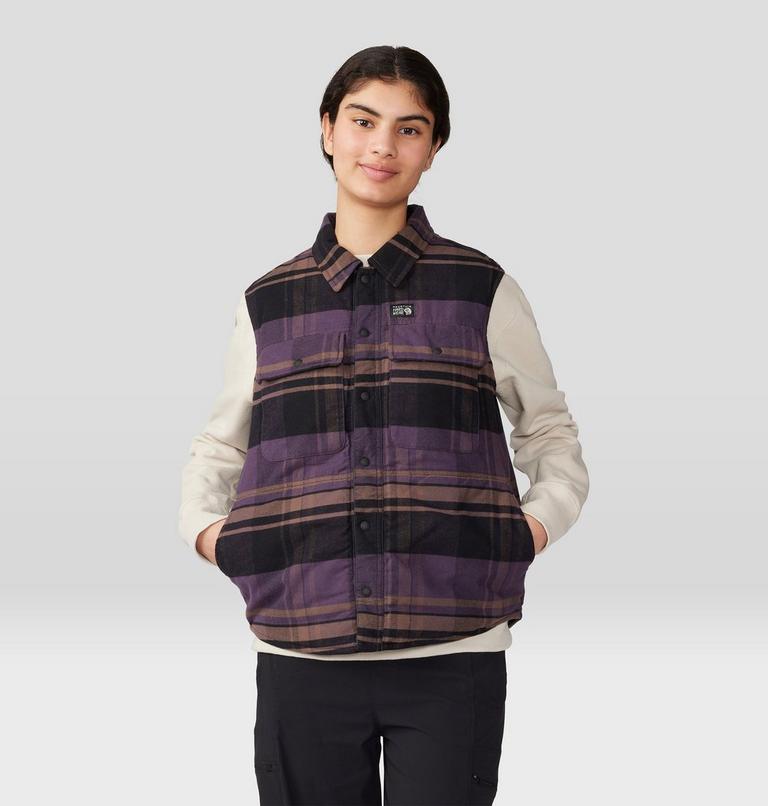 Women's Dolores Insulated Flannel Vest, Color: Blurple, image 6